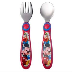 Disney Baby Mickey Mouse Stainless Steel Flatware for Kids spoon fork new